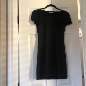 Black mini dress